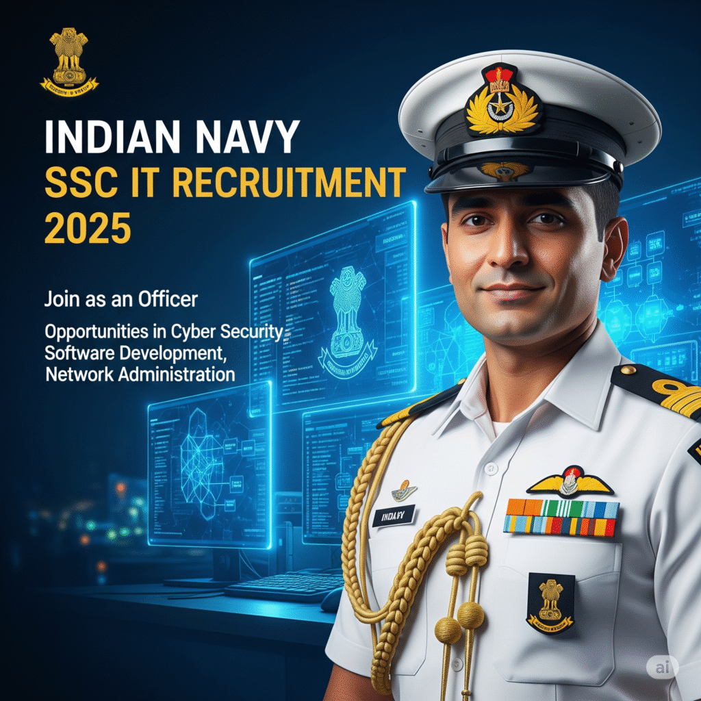 Indian Navy SSC IT Recruitment 2025 Apply Online