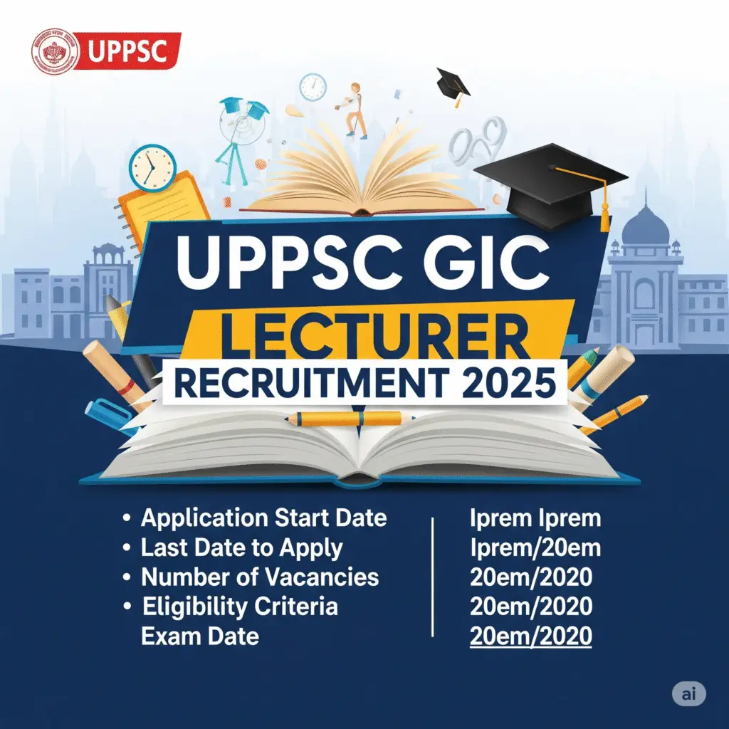 UPPSC GIC Lecturer Recruitment 2025: Short Details & Rojgar Result Updates